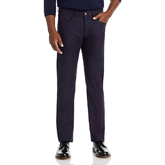 The Men's Store At Private Label Mens  fit Casual Pants 33 / 32 Blue Solid