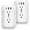 1C2A - 2 PCS, variant on Wall , Surge Protector, 6 Outlet Extender with 3 Ports (1 C, 3.4A) 900J Wall Mount Power Strip Multi Plug Outlets for Travel Office ETL Listed