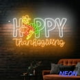 thumbnail image 4 of Handmadetneonsign Happy Thanksgiving Neon Sign, Turkey Led Sign, Hello Fall Wall Art, Autumn Home Wall Decor 81385, 4 of 5