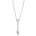 thumbnail image 1 of Alamode 3W427-16 Women Rhodium Brass Necklace with AAA Grade CZ in Clear - 16 in., 1 of 1