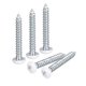 thumbnail image 1 of Tornillos blancos ST3.5x25mm, tornillos autorroscantes, paquete de 100, tornillos de madera Phillips de cabeza plana para trabajos en madera, 1 of 5