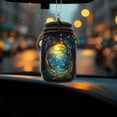 thumbnail image 4 of Window Hanging Acrylic Mason Jar Suncatcher, Enchanted Forest with Fireflies Car Decoration, Magical Gift for Nature Lovers, Dreamy Home Décor, 4 of 4