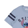 thumbnail image 3 of Disney Women's Lilo and Stitch Shirt, Graphic Print Sporty Stitch T-shirt Slate – XS, 3 of 5