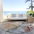 thumbnail image 6 of Addison Rugs Chantille Indoor/Outdoor Transitional Floral Terracotta Washable Round Rug, 8' x 8', 6 of 6
