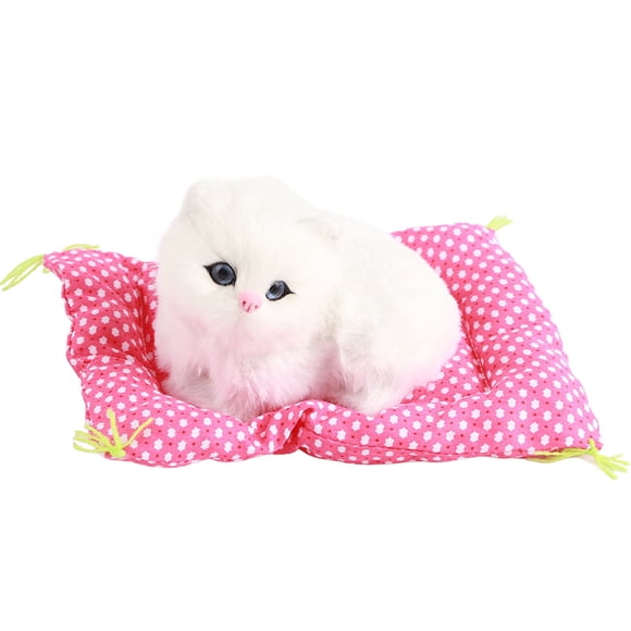 Juguetes de peluche de gatito, mini simulación súper linda, juguete de peluche de gatito, juguete de peluche de gato, artesanía excepcional