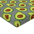 thumbnail image 2 of Ambesonne Avocado Fitted Sheet, Delicious Vegan Food, California King, Black Brown Green, 2 of 3