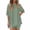 Mint Green, variant on Women 2 Piece Lounge Set Summer Oversized Side Split Top High Waist Biker Shorts Airport Travel Casual Matching Outfit