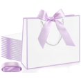 thumbnail image 1 of Bolsas de regalo Silkfly, 12 unidades, color lavanda blanco, 30 x 25 x 10 cm, 1 of 6