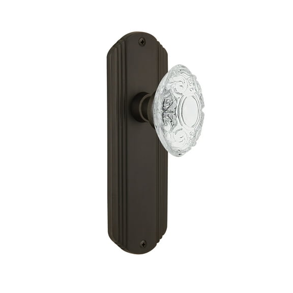 Nostalgic Warehouse Deccvi_Prv_238_Nk Vintage Crystal Victorian Privacy Door Knob Set -