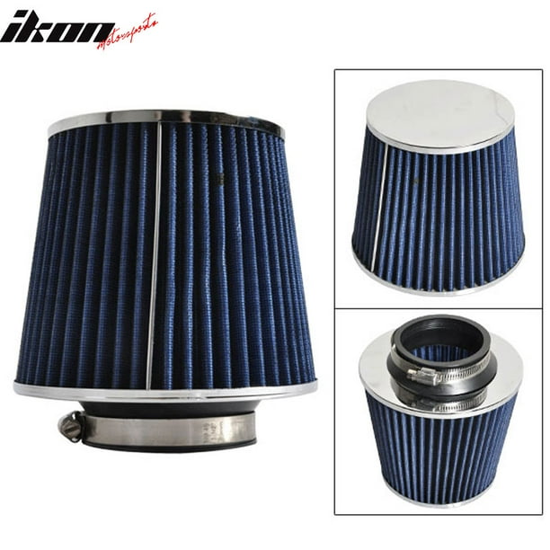 Compatible with 3 Inch Race Performance Cold Air Intake Cone Filter Blue 8801 Integra Walmart