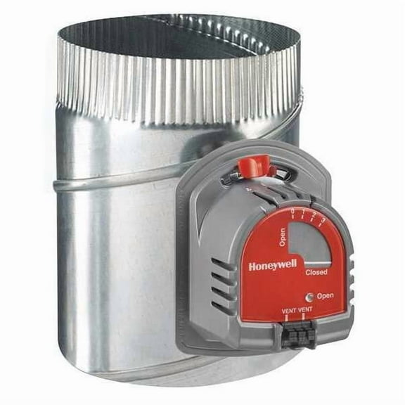 Honeywell Home Round Damper,Gr/Rd/Steel,6 in. Dia. EARD6TZ