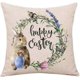 thumbnail image 3 of Holeider Christmas Pillowcases, Set of 4 Cotton Linen Print Pillowcases, 3 of 5