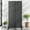 Black-1, variant on 72"x35"x16" Outdoor Privacy Screen with Stand Metal Balcony Decorative Screen,Black