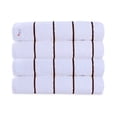 thumbnail image 3 of Ample Decor 100% Cotton Set of 4 Beach Towel Large Cabana Striped - Brown -30 x 68 inch, 3 of 6