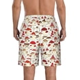 thumbnail image 3 of Naloa Cartoon Mushrooms Men's Beach Shorts, Surfing shorts, Swim trunks, Quick Dry Swim Trunks for Surfing Beach Fun - Large, 3 of 9