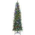 thumbnail image 1 of Costway 7.5FT Pre-Lit Hinged Artificial Christmas Tree w/ 796 Tips & 350 LED Lights, 1 of 10