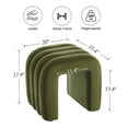 thumbnail image 4 of Zesthouse Multi-Functional Ottoman Stool Set of 2, Tufted Velvet Foot Stools Ottoman for Couch, Modern Vanity Stool for Living Room, Bedroom and Entryway, Green, 4 of 10
