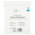 Mainstays Waterproof Zippered Pillow Protector, 2 Count