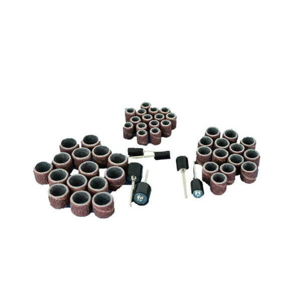 Temo 51 Pc Mixed Size 1 4 Inch 6 Mm 3 8 Inch 9 Mm 1 2 Inch 13 Mm Sand Drum 60 Grit Coarse With 1 8 Inch 3 Mm Mandrels For Dremel And Compatible Rotary Tool Walmart Com Walmart Com