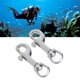 thumbnail image 1 of 2 Uds Clips a Presión de un Extremo 1/2 Pulgadas de Ancho de Anillo Clips de Buceo Pernos de Acero Inoxidable Gancho para Llavero Y Correa de Perro ANGGREK Otros, 1 of 8