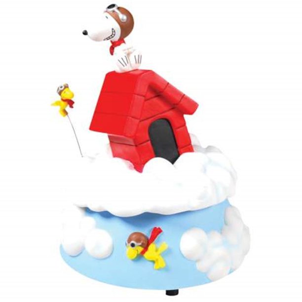 Peanuts Snoopy Flying Ace Doghouse Above Clouds And Woodstock Figure Walmart Com Walmart Com