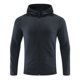 thumbnail image 1 of pstuiky Camisas de manga larga abrigadas para hombre, Chaqueta deportiva de manga larga con capucha y cremallera para hombre, color liso, con forro polar elástico top de hombre m, 1 of 2