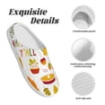 thumbnail image 5 of Kdxio HAPPY FALL Y'ALL Women's Men's Slippers Plush Slip-On House Slipper for Winter Indoor Soft Cushion Non-slip Fluffy Slides Slippers-13, 5 of 7