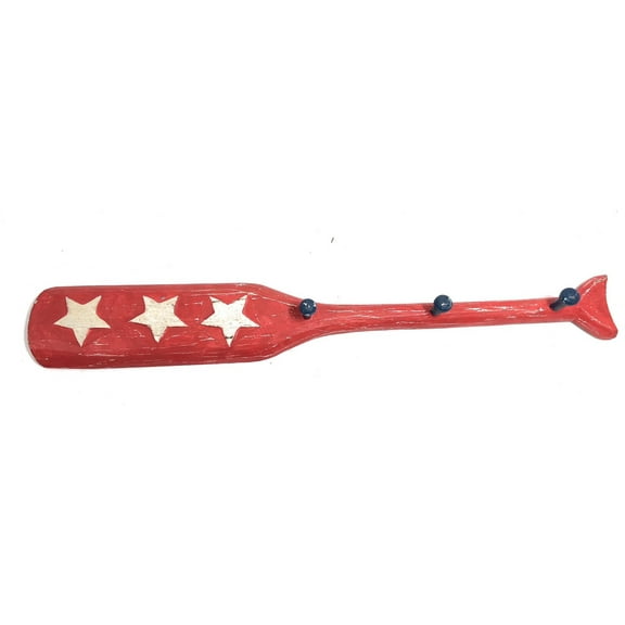 Texas Americana Oar Hanger/Key Holder 22" Red - 3 Pegs | #ort17079a