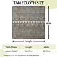 thumbnail image 2 of Elegant Dining Boho Tablecloth 36x36 Square Cover with Elastic Hem for Formal Dinner Parties and Holiday Gatherings, 2 of 6