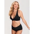 thumbnail image 3 of Sostén MOMANDA sin varillas para lactancia y dormir, estilo racerback, negro, talla XL, 3 of 5