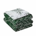 thumbnail image 4 of Collections Etc SL Spirit Linen Home EST. 1988 Foliage Collection Comforter Set - Oversized Reversible Bedding, Pre-Washed for Extra Softness, King, Hunter Ivory, 4 of 10