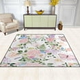 thumbnail image 3 of Coolnut Butterfly Flowers Non-Slip Runner Rug Washable Soft Absorbent Living Room Rugs for Bedroom 80x58 Inches Home Decor, 3 of 7