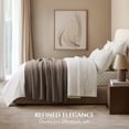 thumbnail image 3 of EVERGRACE Chunky Chenille Knit Throw Blanket for Couch, Soft Luxurious Moss Stitch Blankets for Bed, Cozy Decorative Farmhouse Knitted Throws for Sofa, Mocha Brown, 50" x 60", 3 of 8