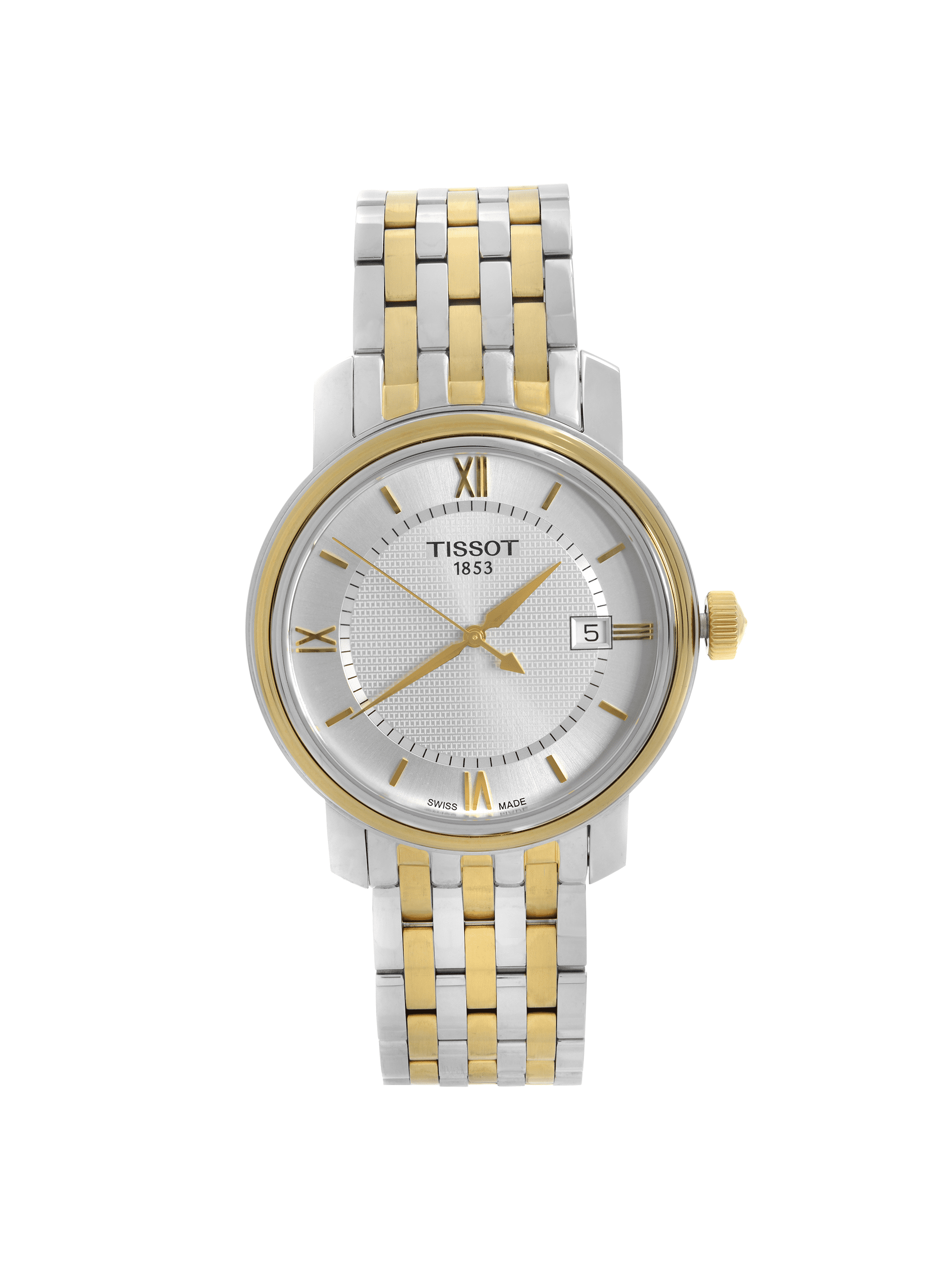 NWT Tissot Tradition Silver Dial Two-tone Men\'s Watch Tissot Tradition Silver Dial Two-tone Men Watch T063.907.22  main image 2