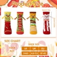 thumbnail image 2 of Bocaoying 4 Pairs Crazy Silly Magnetic Food Socks 4 Pack - Funny Fast Food Novelty Crew Socks Set, Cute Gag Gifts for Food Lovers Men Women (US 5-8.5), 2 of 7