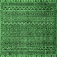 thumbnail image 1 of Ahgly Company Indoor Square Oriental Emerald Green Modern Area Rugs, 6' Square, 1 of 4