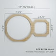thumbnail image 3 of Ekena Millwork 12 "W x 7 3/8"H x 3/8"T Extra Small Hemingway Decorative Fretwork Wood Wall Panels, Cherry, 3 of 3