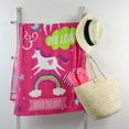 thumbnail image 4 of $5.96 Cotton Beach Towel, 28x60, Mainstays, Pink Unicorn, 4 of 4