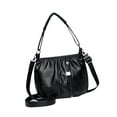 thumbnail image 3 of 3xHobo Bolso Para Mujer Cuero PU Casual Gran Capacidad Bolso Bandolera Ligero Negro, 3 of 8