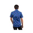thumbnail image 2 of Oppo Merchandise Group Super Mario Bros. Icons Navy Button-Up Short Sleeve Adult Shirt | Small Unisex, 2 of 7
