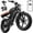 X6 PRO -Black-2*48V/15AH+Phone stand + lock, variant on TST Electric Bike for Adults, 48V/15AH Battery, 20"x4" Fat Tire, 750W Motor Off-Road E Biker, UL2849
