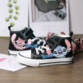 thumbnail image 1 of Kuromi zapatos para niños dibujos animados lindo 2024 zapatos de lona de alta calidad estudiante de padres e hijos princesa niños de mediana edad niñas de escuela primaria, 1 of 4