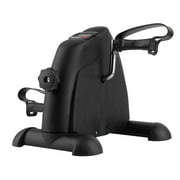 Mini Exercise Bike Pedal Exerciser Cycle Exercise Bike Indoor Fitness With LCD Display, Black
