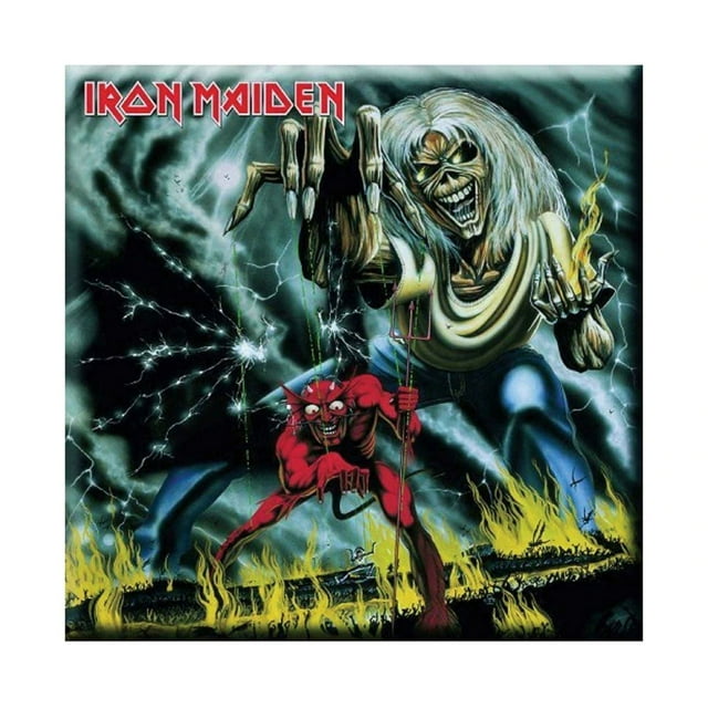 Iron Maiden Aimant de Réfrigérateur Chiffres de la Bête