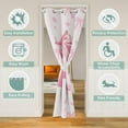 thumbnail image 2 of Pink Bow Door Curtain 84"x52" 1 Panel,Initial Letter A Chic Romantic Doorway Curtain for Bedroom,Princess Style Bowknot Love Hearts Girly Fairy Closet Door Curtain Adults, 2 of 5