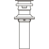 Delta 33W576CZ Push Pop-Up with Overflow, Champagne Bronze