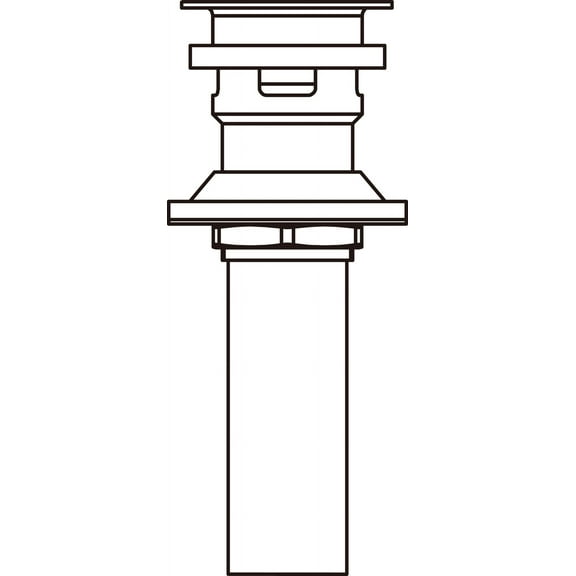 Delta 33W576CZ Push Pop-Up with Overflow, Champagne Bronze