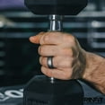 thumbnail image 6 of Rinfit Silicone Rings for Women & Men - Couple Sets Rubber Wedding Bands - Inner Step Edge & Space Collection - Gunmetal Gray, Black, 6 of 12