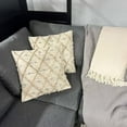 thumbnail image 2 of Charm cushion with diamond design 18''x18'' - Ecru, 2 of 3