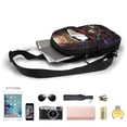 thumbnail image 3 of Lsque The Binding of Isaac Pattern Chest Package – Foldable Waterproof Chest Bag with Adjustable Shoulder Strap, Double Zipper Compartments & D-Buckle Design, 3 of 7